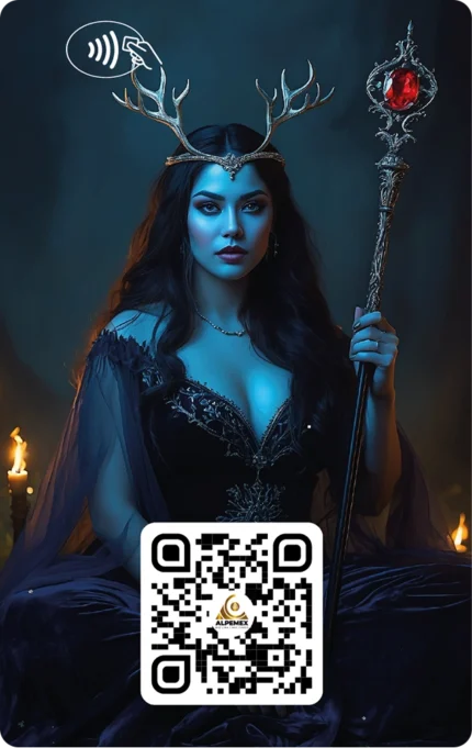 Mujer Con Cuernos de Venado