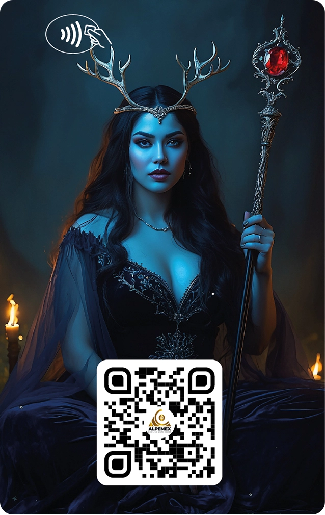 AI_cards_1_b-02 Mujer Con Cuernos de Venado - Image 1