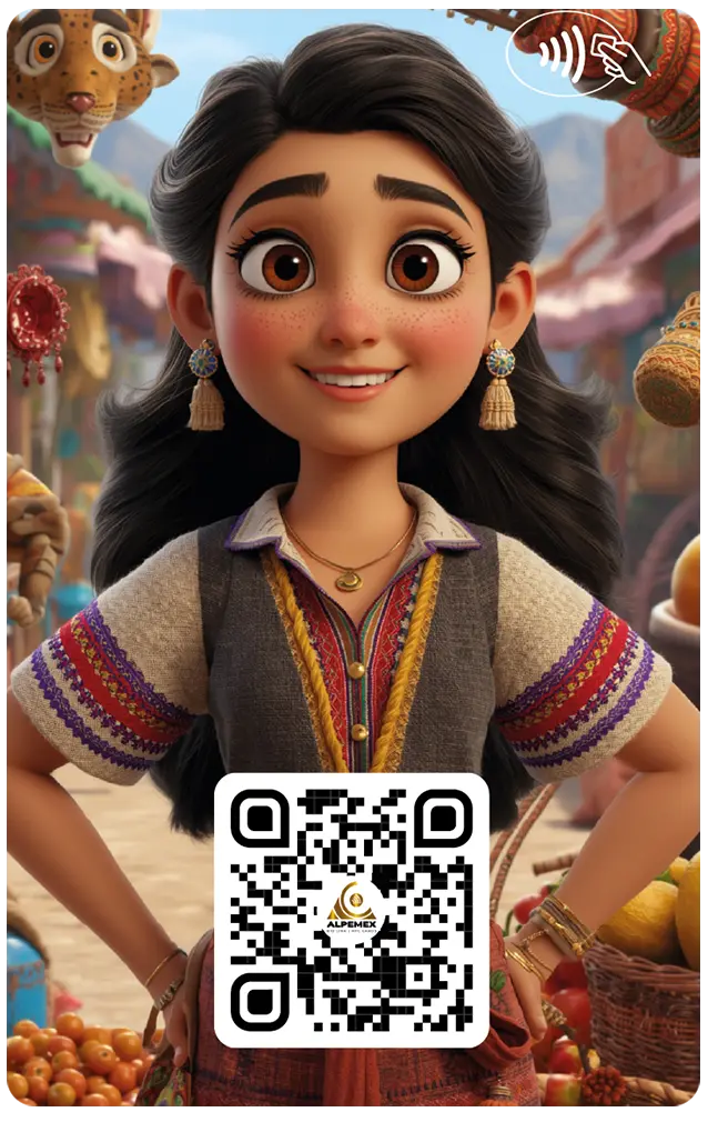 AI_cards_43_2-02 Mujer Peruana en Mercado - Image 1