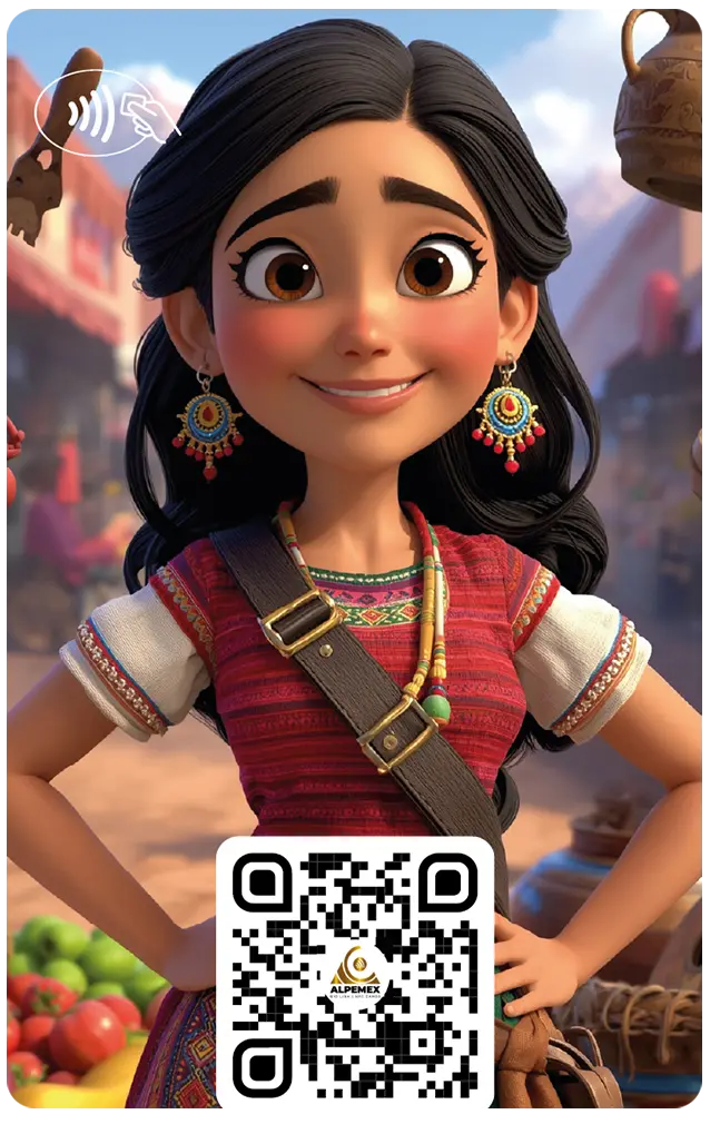 AI_cards_44_1-01 Mujer Peruana en Mercado 2 - Image 1