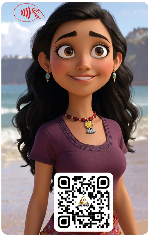 AI_cards_46_1-01 Mujer Peruana en La Playa - Image 1