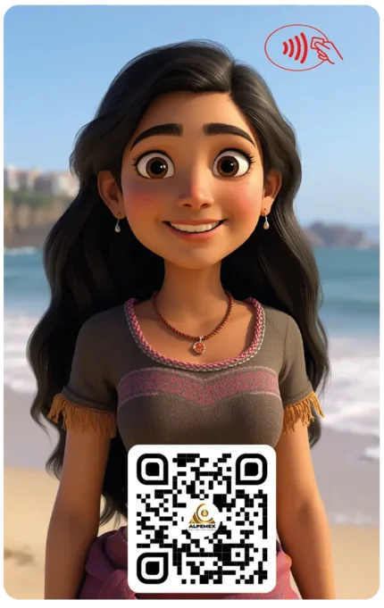 Mujer Peruana en La Playa Costa Verde