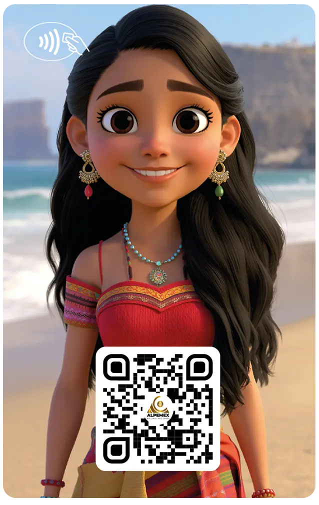 AI_cards_47_1-01 Mujer Peruana en La Playa Costa Verde 2 - Image 1